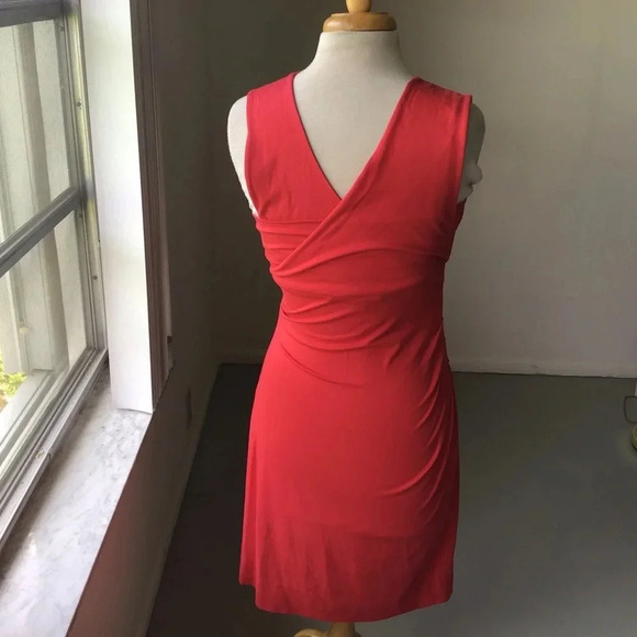 Diane Von Furstenberg Parker Dress Coral Sleeveless Size M - Picture 4 of 11